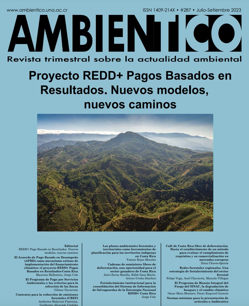 PNUDLAC's tweet photo. 🇨🇷La edición 287 de Ambientico recopila las lecciones aprendidas del Proyecto REDD+ Pagos Basados en Resultados.
Disponible aquÍ: https://t.co/ionffQlSNs
#EstrategiaNacionalREDD+ #ProyectoREDD+PBR #NoDejarANadieAtrás @PNUD_CR https://t.co/EDXPhnuOPo
