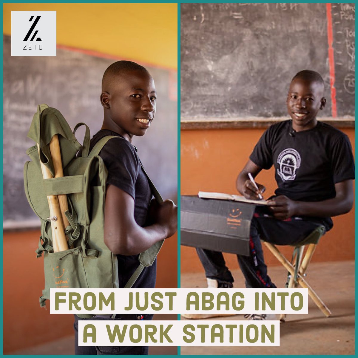MarvinMotives's tweet image. #SeatPack: Unlocking a world of possibilities! From backpack to workstation, SeatPack empowers students to learn wherever they go.

Partner with us today.

#Innovation #PortableLearning #Education4All #SeatPack 
.@DailyMonitor .@UNICEFUganda .@WarChild_NL .@ZetuAfrica