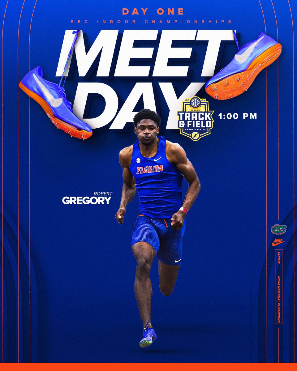 It's GO time ‼️

🟦 SEC Indoor Championships
📍 Fayetteville, Arkansas
🏟️ Randal Tyson Track Center
📰 bit.ly/3wsC3uc
📊 bit.ly/FLASTATS
📺 es.pn/3I9Ws9Q (2:30 p.m. ET)
📺 es.pn/49DD1C2 (5:00 p.m. ET)

#GoGators 🐊