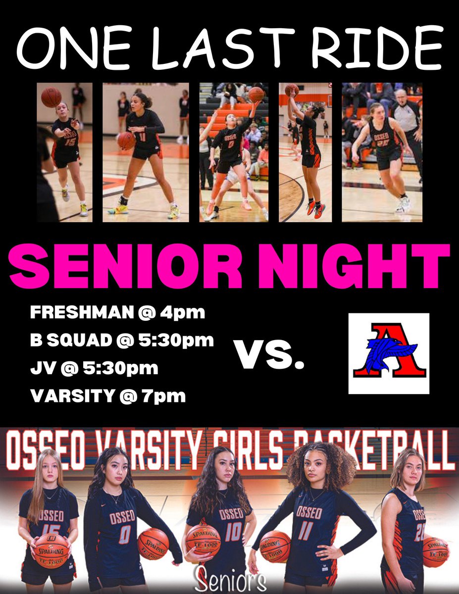 Gameday to honor our five amazing seniors! 🧡