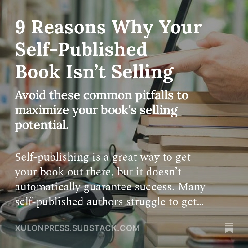 🚫 Avoid these common errors to unleash the full selling power of your book! 🙅 

👓 Read the full article: bit.ly/49qktp5