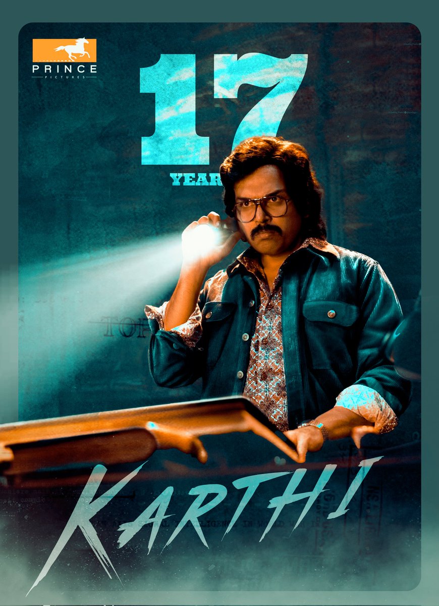 #17YearsofKarthiism - An outstanding journey with a single minded focus on entertaining audiences with memorable roles. Hearty wishes and sincere prayers for continued success in all your endeavours. We love you @Karthi_Offl ❤️