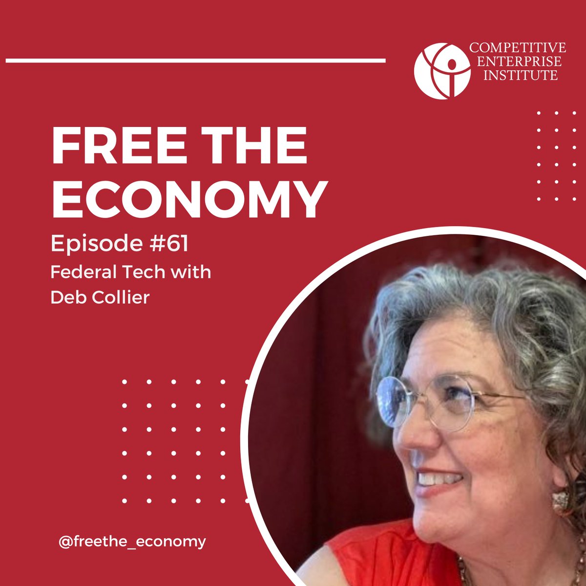 Competitive Enterprise Institute (@ceidotorg) on Twitter photo This week on <a href="/freethe_economy/">Free the Economy podcast</a>, host <a href="/RichardMorrison/">Richard Morrison</a> welcomes special guest <a href="/dcolliercagw/">Deborah Collier</a> of <a href="/GovWaste/">Citizens Against Government Waste</a> to discuss all things net neutrality, ISPs, the Federal Communication Commission, and government management of telecom. Listen Here: cei.org/podcast/federa… This week on <a href="/freethe_economy/">Free the Economy podcast</a>, host <a href="/RichardMorrison/">Richard Morrison</a> welcomes special guest <a href="/dcolliercagw/">Deborah Collier</a> of <a href="/GovWaste/">Citizens Against Government Waste</a> to discuss all things net neutrality, ISPs, the Federal Communication Commission, and government management of telecom. Listen Here: cei.org/podcast/federa…