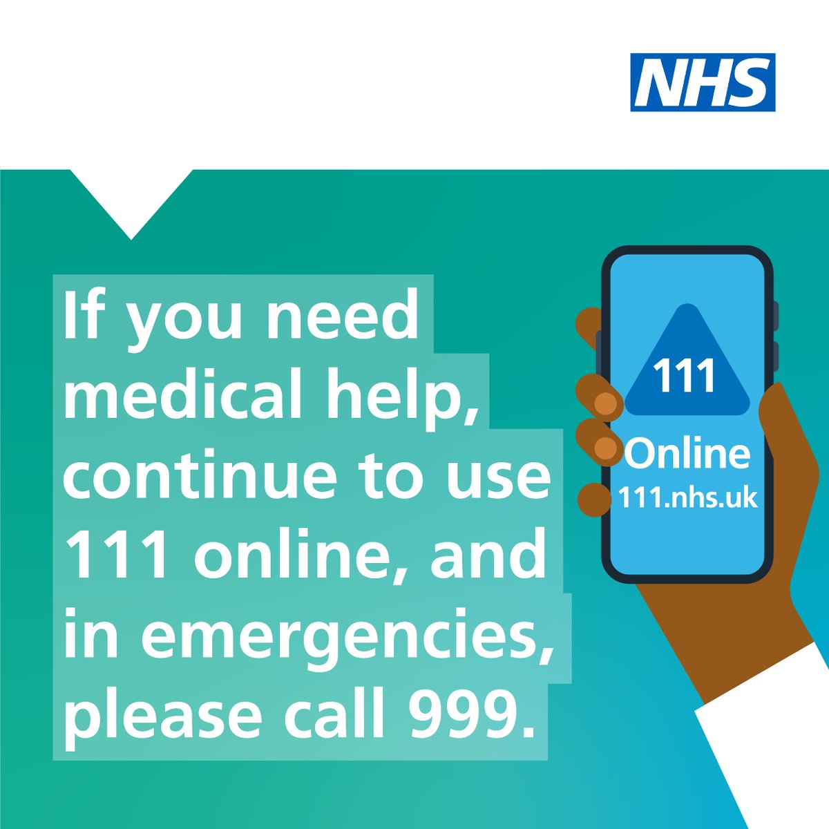 Junior doctors are taking strike action from 7am on Saturday 24 February until 11.59pm on Wednesday 28 February. If you need medical help, continue to use 111 online, and in emergencies, please call 999. 📲