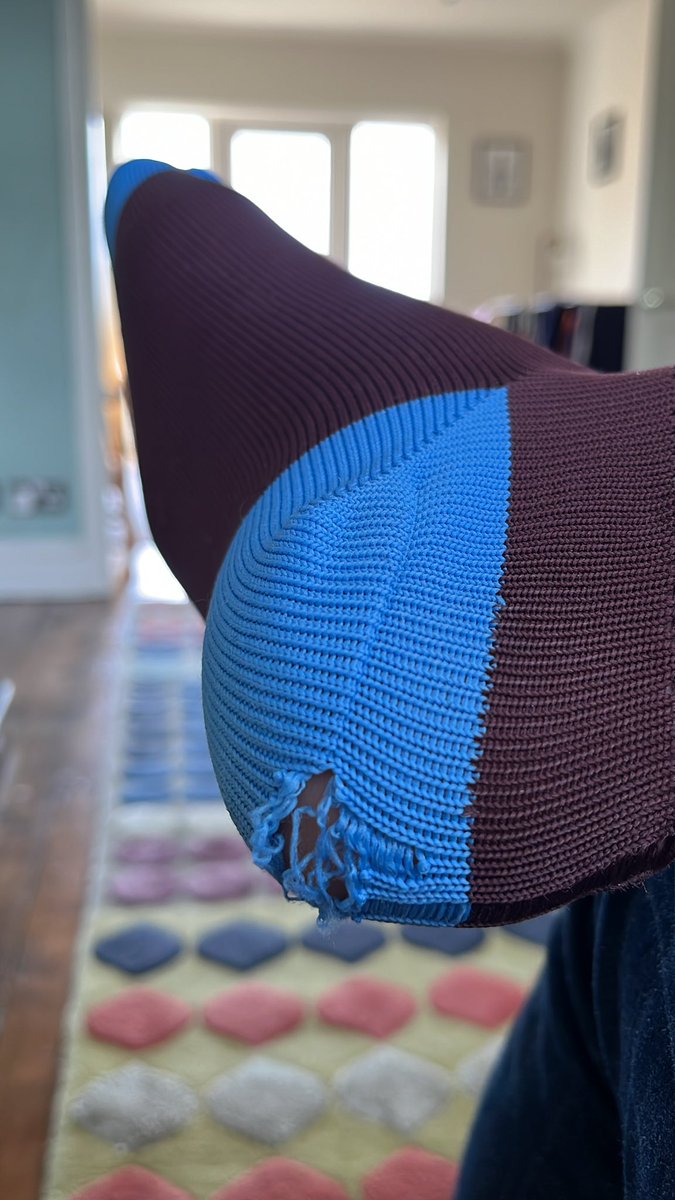 Second time I’ve worn these Wales Bonner X Adidas socks and this happens. Absolutely shocking quality <a href="/adiFamily_/">adiFamily</a>  <a href="/adidas/">adidas</a> <a href="/walesbonner/">Wales Bonner</a>