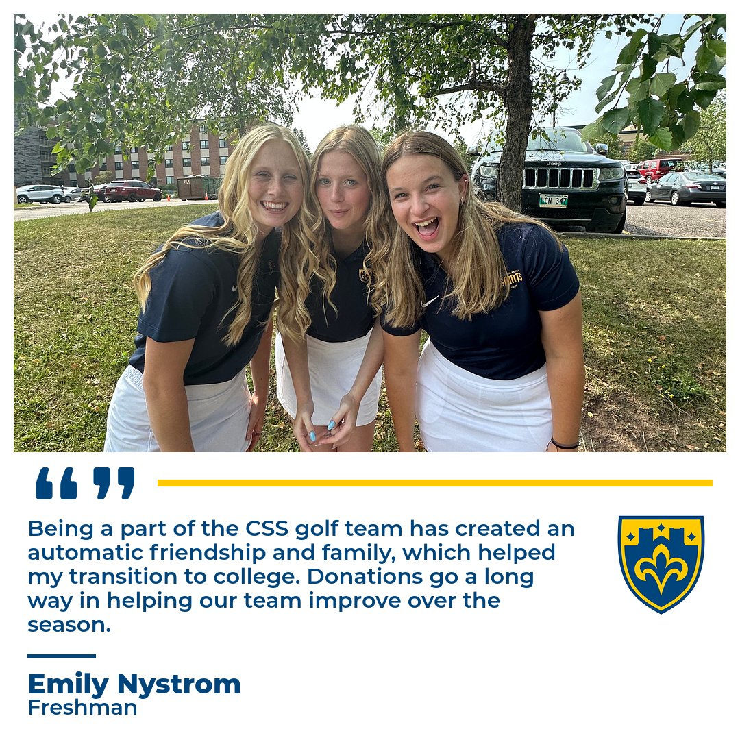 CSSsaintsgolf's tweet image. Give to CSS Day 2024 is Thursday, February 29th. Use the link in our bio to see how you can support our golf team! @nystrom_emily

#givetocss24 #saintsgolf #csssaints