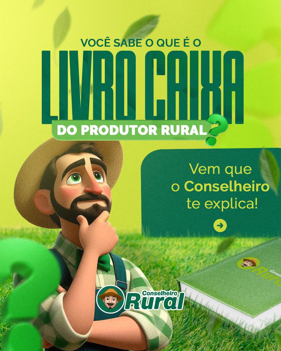 DrGatilho's tweet image. Tem dúvidas sobre o mundo do produtor rural? Vem que o conselheiro te ajuda 😉👨🏻‍🌾

#conselheirorural #produtorrural #livrocaixa #agronegócio #boavista #roraima