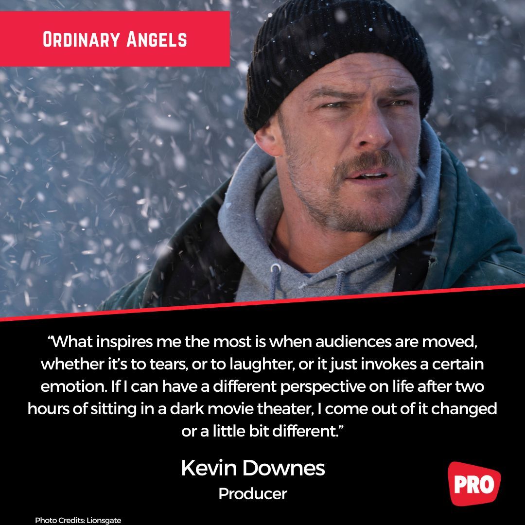 Finding Purpose: @KingdomStoryCo Producer Kevin Downes on @Lionsgate ORDINARY ANGELS. Read the interview: buff.ly/3uFbNw2 
#OrdinaryAngels #Lionsgate #KingdomStoryCompany #BoxOffice