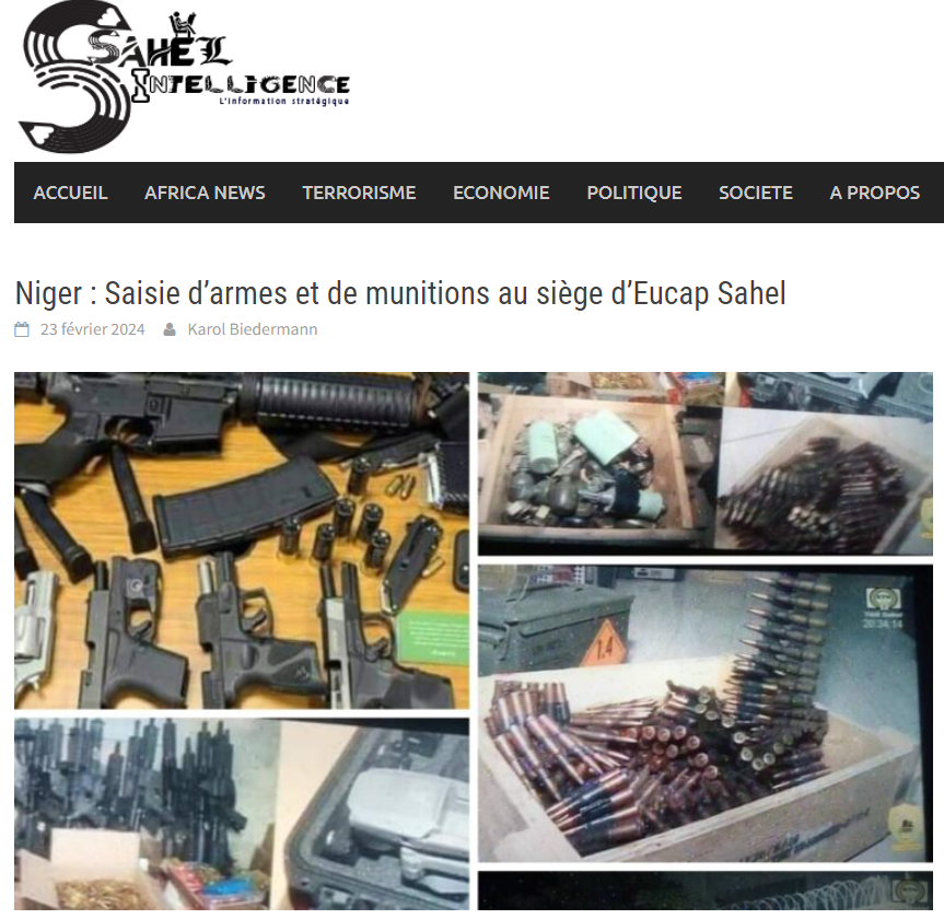 🇫🇷🇳🇪DÉSINFO

La France est la cible d’une vaste campagne de désinformation suite à la perquisition, sans mandat et en violation du droit diplomatique, des locaux d’EUCAP Sahel à Niamey.

Thread d’explication 🧵⤵️