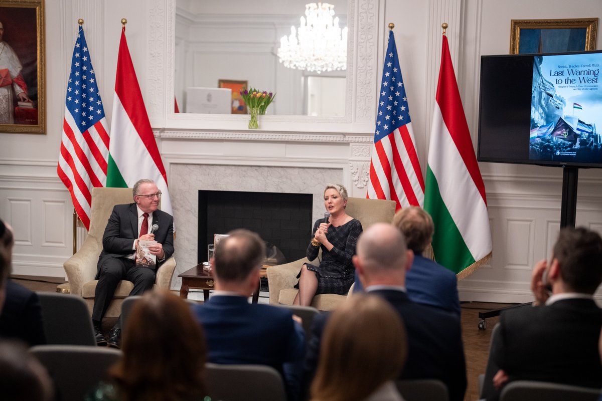 MiklosSzantho's tweet image. About last night... #friends of @CPAC Hungary

Special thanks to @KariLake , great #foreword and fantastic to meet again!

This is #indeed the last #warning to the #West ⚠️

@DrShea_DC 📕 launch in #WashingtonDC 🇺🇸
🇭🇺 Hungary&apos;s #Triumph over Communism and the Woke Agenda