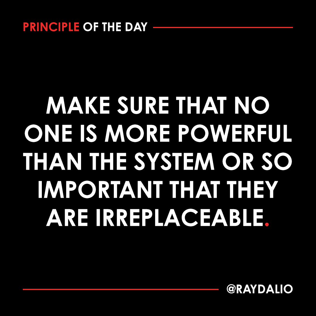 For an idea meritocracy, it is especially important that its governance system is more powerful than any individual--and that it directs and constrains its leaders rather than the other way around. The Chinese leader Wang Qishan drew my attention to what happened in ancient Rome