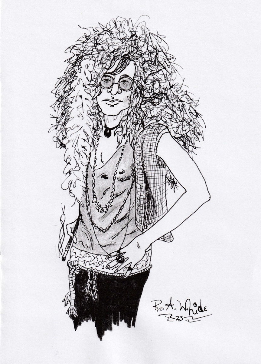 Pearl (Janis Joplin). Ink sketch. #art #draw #drawingart #penandink #inkdrawing #illustraion #sketch #sketchart #janisjoplin #RockStar