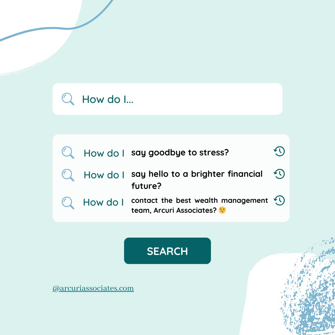 ArcuriWealth's tweet photo. Are you tired of feeling overwhelmed and uncertain about your finances? Our team's vision is to help YOU pursue financial freedom. With our collaborative approach, you can count on dedicated support toward your financial planning, investing, retirement, and legacy goals. 🤗 https://t.co/zgwRcrbKNa