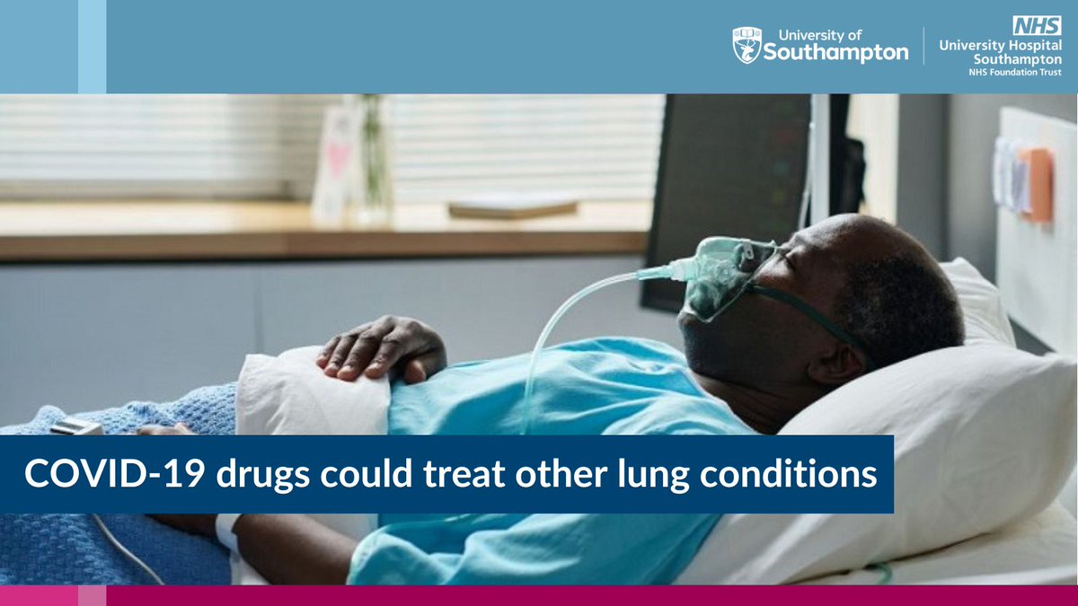 Health Research | Southampton (@uhsftresearch) on Twitter photo Could promising #COVID19 treatments soon help other hospital patients and ease NHS winter pressures? 🏥
Two studies, led by <a href="/ProfWilko/">Tom Wilkinson</a> at <a href="/UoS_Medicine/">Southampton Medicine</a> and our @southamptonBRC, will see if they can help people with other serious lung infections. 🫁👇research.uhs.nhs.uk/news/covid-19-… Could promising #COVID19 treatments soon help other hospital patients and ease NHS winter pressures? 🏥
Two studies, led by <a href="/ProfWilko/">Tom Wilkinson</a> at <a href="/UoS_Medicine/">Southampton Medicine</a> and our @southamptonBRC, will see if they can help people with other serious lung infections. 🫁👇research.uhs.nhs.uk/news/covid-19-…