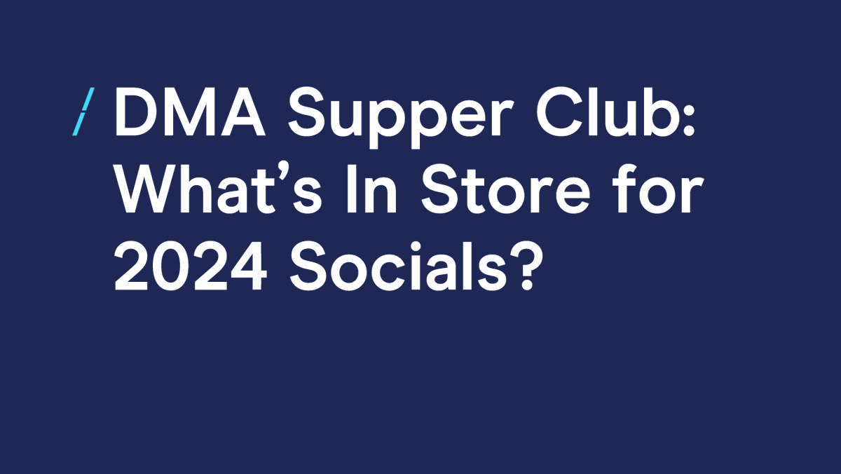 What are the social platforms going to do next? Find out as you dine and refine your social media strategy with our newly re-launched DMA Social Council on Thursday 14 March. Find out more and book your spot today. eu1.hubs.ly/H07zYpW0