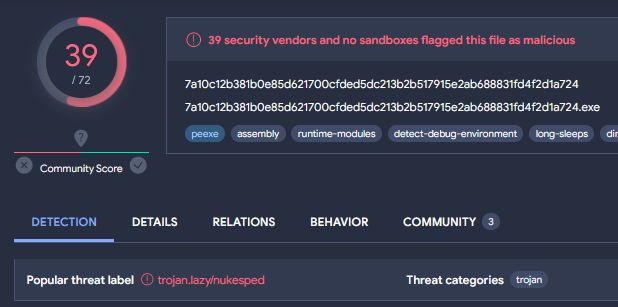 Intel_Ops_io's tweet photo. The patch masqueraded as a legitimate file and had functions to upload and download files, execute code, and to collect system information.
The file was called: “EncryptModule_Patch.exe” and is the #NukeSped RAT used by Lazarus. https://t.co/KhK8WUkAAY