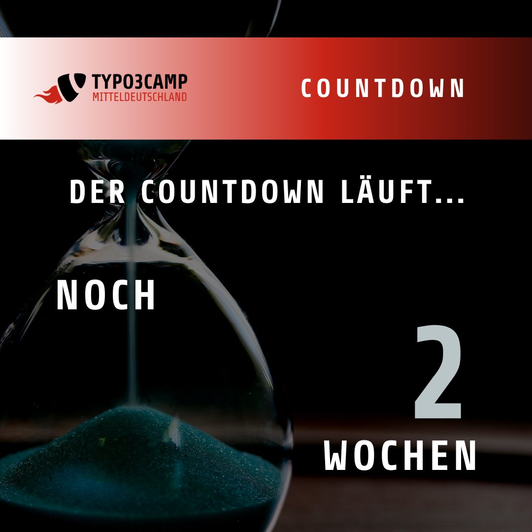 Der Countdown läuft!⌛Nur noch 2 Wochen bis zum #T3CMD – seid ihr bereit für das #Event des Jahres?🚀 Verpasst nicht unser #Social Event am Freitagabend, gesponsert von <a href="/Zeichenmangel/">ressourcenmangel</a> – eine Gelegenheit, sich zu vernetzen und gemeinsam zu feiern!🎉 Lasst euch das nicht entgehen!