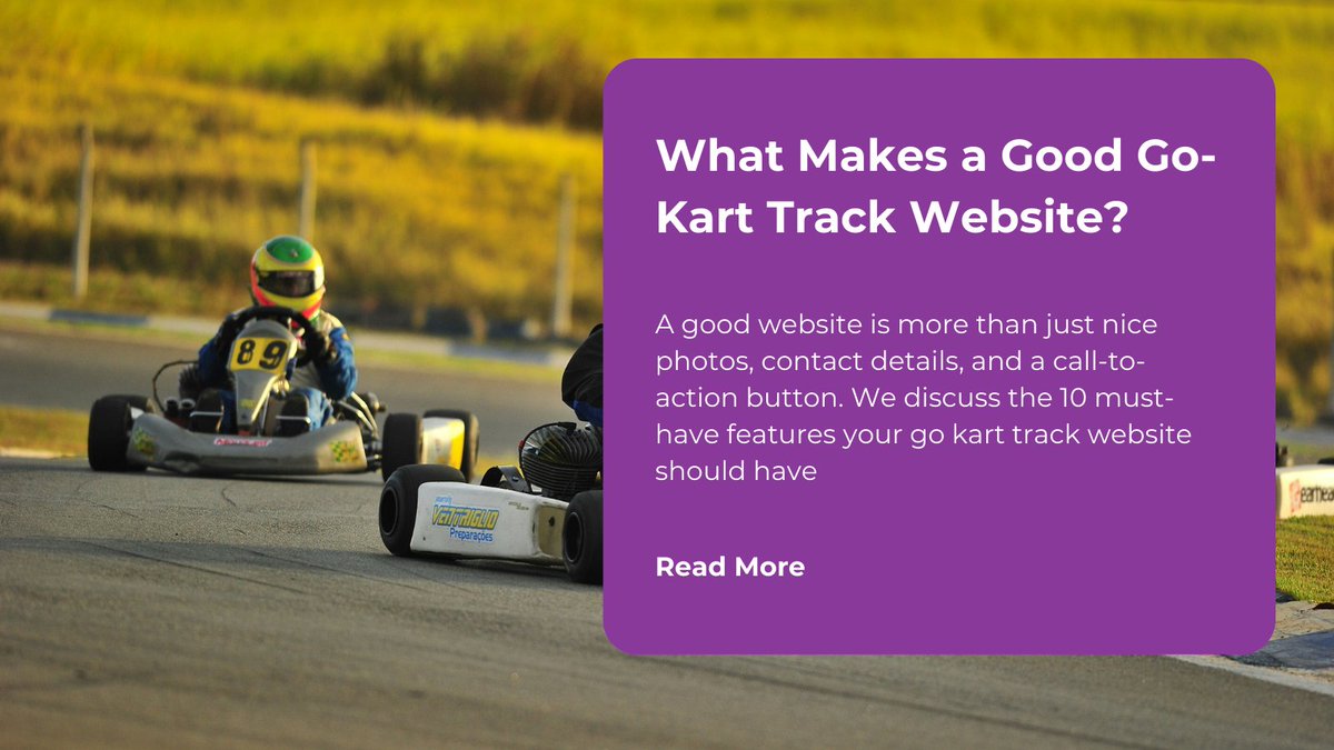 Rev up your Go-Kart website with must-have features like mobile-friendly design and transparent pricing. Turbocharge your site's success now! 🏎️💨 

Learn more rocketeffect.com/make-a-good-go…

 #GoKartWebsite #BusinessGrowth