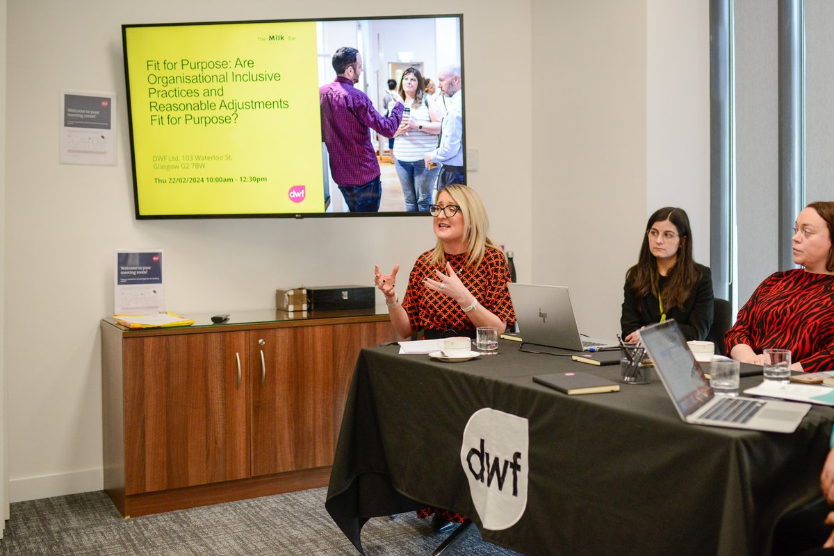 thisismilkuk's tweet image. Thanks to all who joined us at The Milk Bar yesterday! 

We had a fantastic discussion on #InclusivePractices and #ReasonableAdjustments. 

Special thanks to Anne Frances Cooney, Ashleigh Halpin, and @AngelaPrentner for their insights. Big shoutout to @DWF_Law for hosting us.