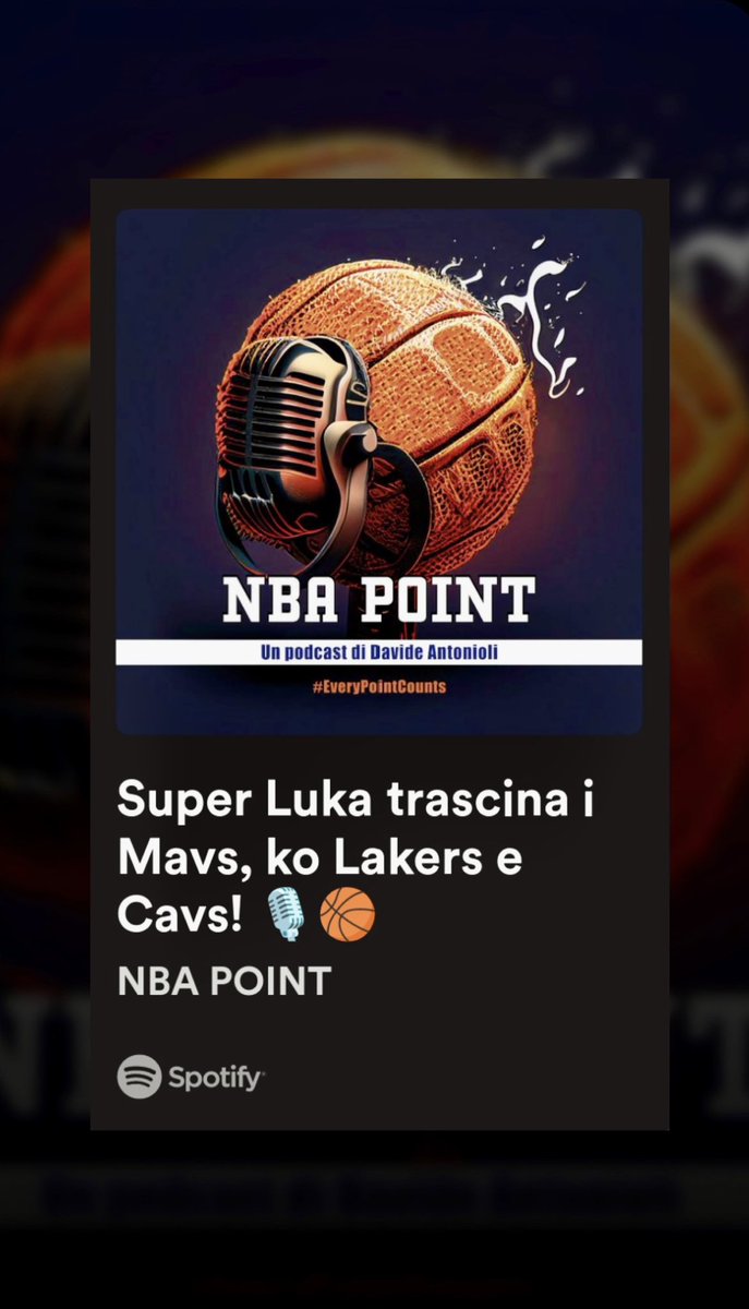 DaViDeAnToNiOLi's tweet image. E mò pigliati pure il link diretto!!!

(Cosi non hai più scuse per non fare un salto su #NBAPOINT)
 
➡️ open.spotify.com/episode/1bn78b…

#EveryPointCounts