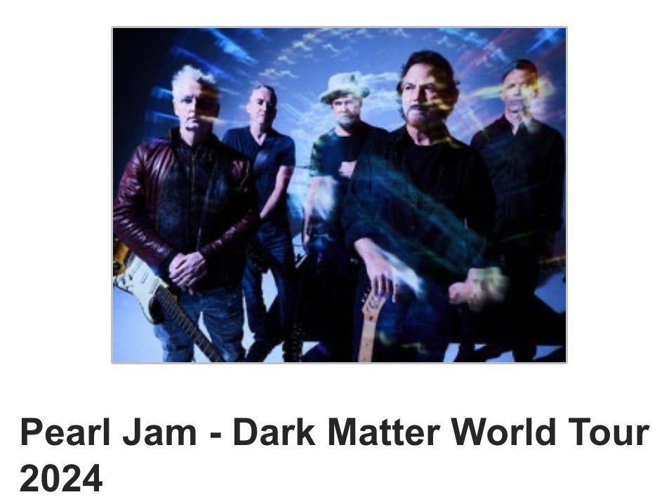 What #pearljam shows are you attending this year?! #darkmatter