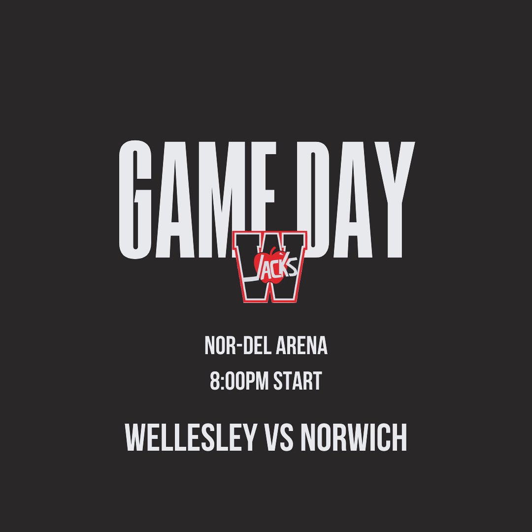 🍎GAME DAY🍎

⏰ 8:00pm puck drop
📍 NOR-DEL Arena
🆚 <a href="/NorwichJrC/">Norwich Jr C Merchants</a>