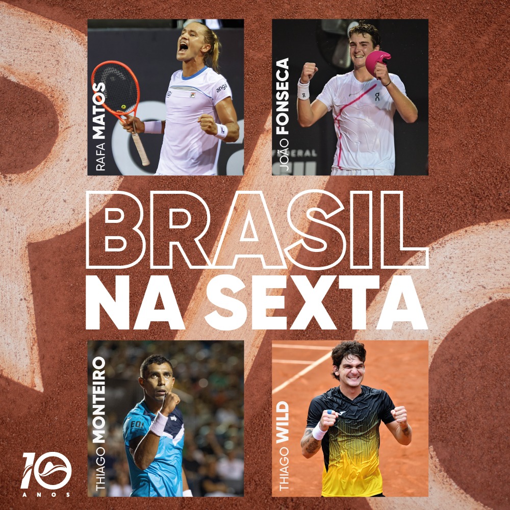 RioOpenOficial's tweet photo. 🇧🇷 AQUI É BRASIL 🇧🇷

Tem muito Brasil em ação hoje no Rio Open, do jeitinho que a gente gosta. 😎 #RioOpen10Anos https://t.co/f2DF2KtU00