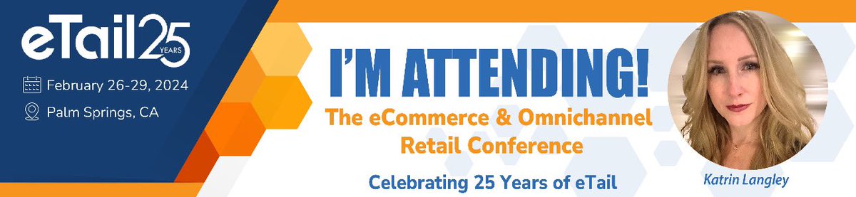 KatrinLangley's tweet photo. I’m excited to attend #eTail next week in #palmsprings. I’d love to connect if you are there! #cx #custserv #retail #ecommerce https://t.co/44GNsRfj7B