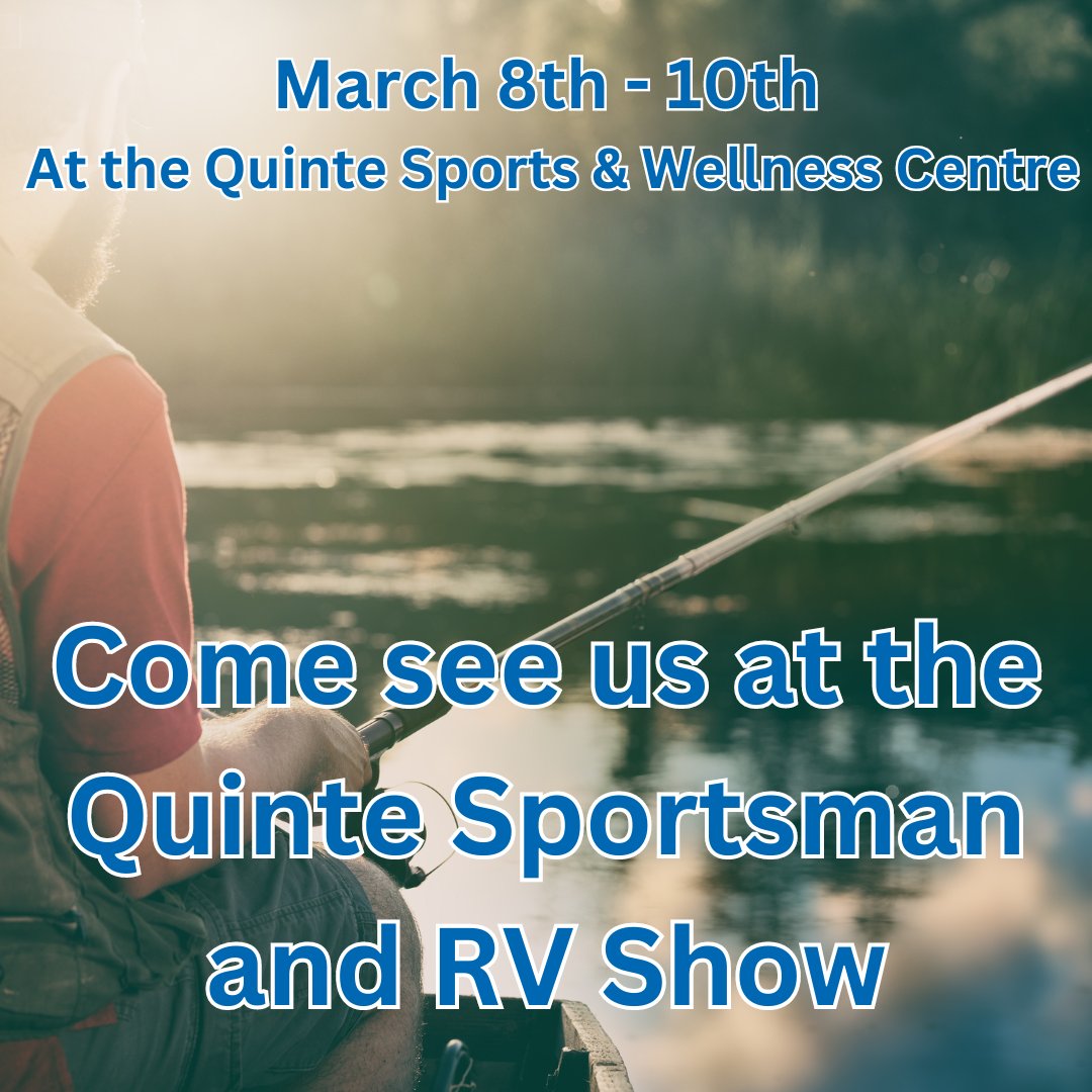 Early next month from the 8th to 10th, we will be visiting Quinte Sports &amp; Wellness Centre for the Quinte Sportsman and RV Show! We’ll have a booth set up to share information and spread awareness about invasive species. If you see us there, come say hi!