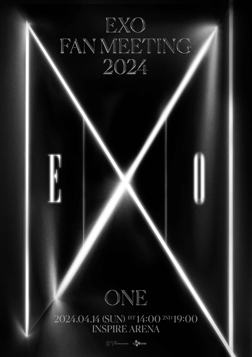 2024 EXO FAN MEETING : ONE 📍인스파이어 아레나 (INSPIRE ARENA) 🗓2024. 04. 14 (SUN) 2PM / 7PM 🔗bit.ly/3SPOZBZ #EXO #엑소 #weareoneEXO #ONE