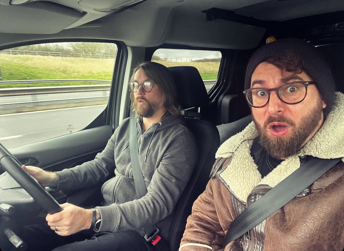 Wroot! <a href="/GazBrookfield/">Gaz Brookfield</a> and I are en route!

Can’t wait for this evenings show at <a href="/wrootrocks/">Neil Sanderson</a> ! Plus we now have Fraser Morgan opening the show! 

See you there!