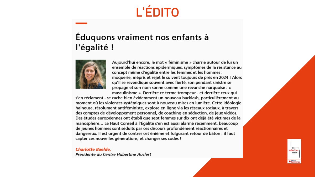 CentreHubertine's tweet photo. La dernière #Cybertine du @CentreHubertine est en ligne ! "Aujourd’hui encore, le mot « féminisme » charrie autour de lui un ensemble de réactions épidermiques, symptômes de la résistance au concept même d’égalité entre les femmes et les hommes." 👉 https://t.co/HSwu1NjQ3C https://t.co/KuDvJbin5o