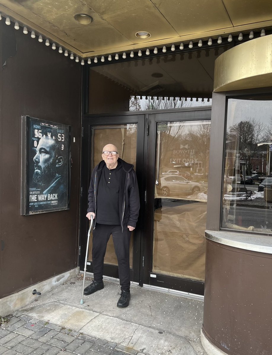 bobhawkdoc's tweet image. Bob &amp;amp; I passed this theater in Englewood, NJ yesterday. It closed for COVID and never reopened. The posters for The Way Back and Onward are still hanging up from the week the lockdown started. Frozen in time.