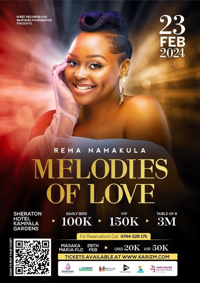 Ekilango Ekisembelayo Ddala: We are enjoying The Melodies of Love at Sheraton Hotel tonight with #RemaNamakula. Bwosubwa gwe anaamanya