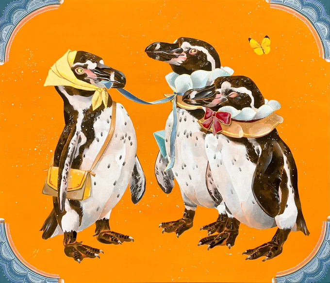 #フォロワー1万以下の神絵師発掘したい動物の絵をアクリルガッシュでたくさん描いてます!特に鳥類と大型のネコ科が好きです! 