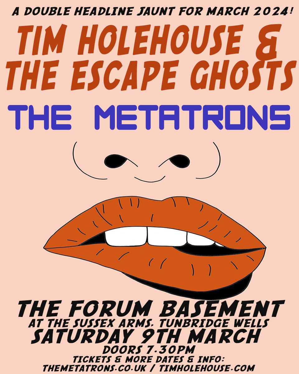 The Metatrons (@themetatronsvox) on Twitter photo ONE WEEK TO GO WOO! Can't wait to hit the road with <a href="/Timholehouse/">Tim Holehouse</a> at
1/3 <a href="/FightingCocks66/">The Fighting Cocks</a> #kingstonuponthames
2/3 <a href="/TheBeesMouth/">TheBeesMouth</a> #hove
8/3 #PocoLoco #chatham
9/3 <a href="/twforum/">tunbridgewellsforum</a> #thesussexarms #tunbridgewells
Tickets available at themetatrons.co.uk/Gigs ONE WEEK TO GO WOO! Can't wait to hit the road with <a href="/Timholehouse/">Tim Holehouse</a> at
1/3 <a href="/FightingCocks66/">The Fighting Cocks</a> #kingstonuponthames
2/3 <a href="/TheBeesMouth/">TheBeesMouth</a> #hove
8/3 #PocoLoco #chatham
9/3 <a href="/twforum/">tunbridgewellsforum</a> #thesussexarms #tunbridgewells
Tickets available at themetatrons.co.uk/Gigs