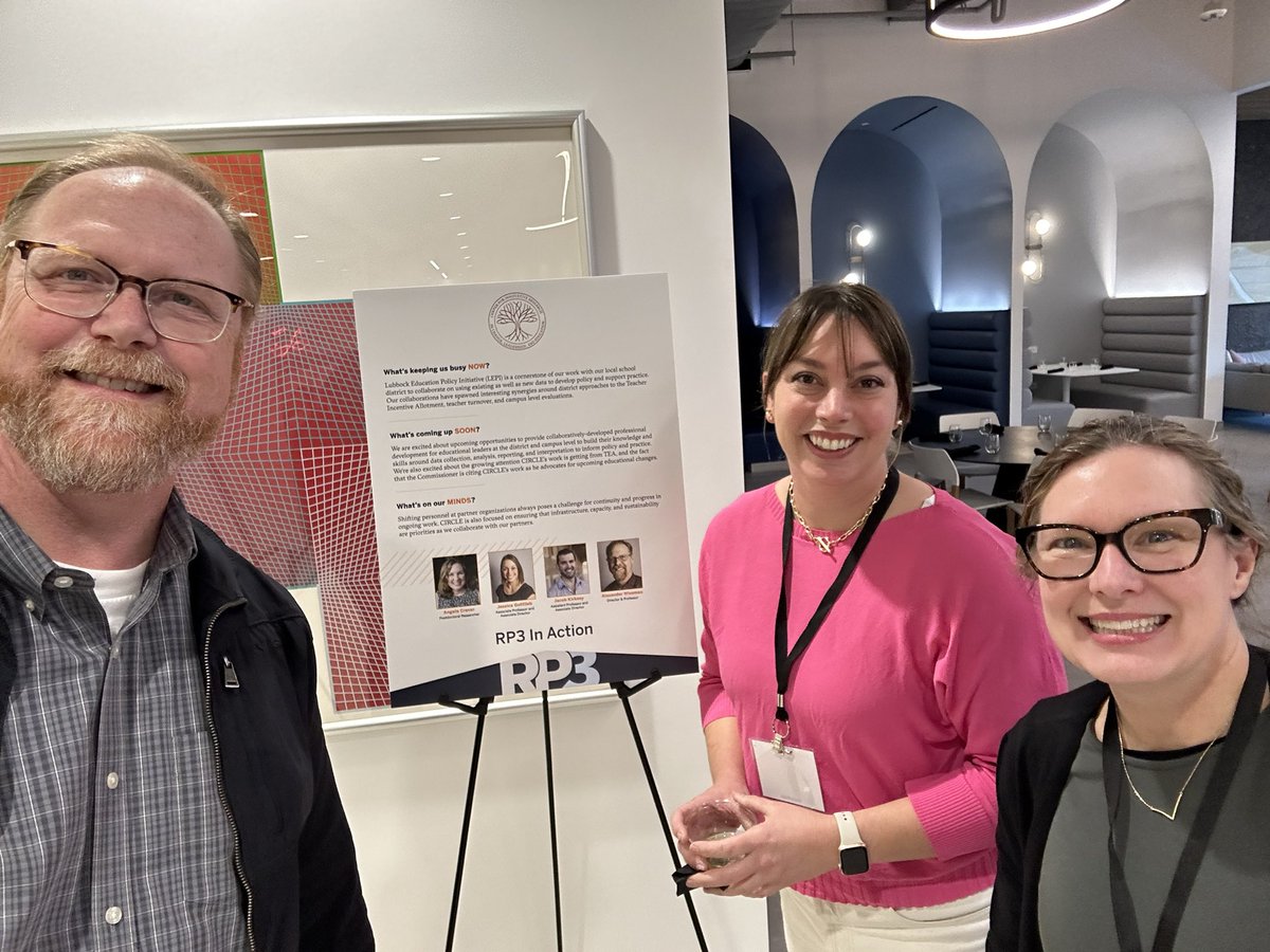 CIRCLE (@circle_ttu) on Twitter photo The CIRCLE team is working with other #RPP organizations & community partners to build #pathwaystopostsecondary #education at the #RP3 convening in Dallas. Loving the collaboration to bring positive outcomes to Texas education! <a href="/jjgottlieb/">Dr. Jessica Gottlieb</a> <a href="/jjacobkirksey/">J. Jacob Kirksey</a> <a href="/AngelaCrevar/">Angela Crevar</a> The CIRCLE team is working with other #RPP organizations & community partners to build #pathwaystopostsecondary #education at the #RP3 convening in Dallas. Loving the collaboration to bring positive outcomes to Texas education! <a href="/jjgottlieb/">Dr. Jessica Gottlieb</a> <a href="/jjacobkirksey/">J. Jacob Kirksey</a> <a href="/AngelaCrevar/">Angela Crevar</a>