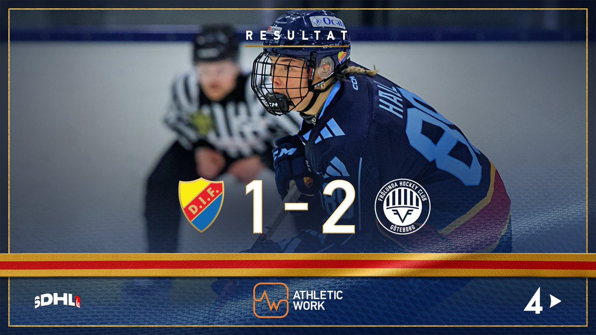 DIFHockeyse's tweet photo. #DIFFHC | 𝗥𝗲𝘀𝘂𝗹𝘁𝗮𝘁

SM-kvartsfinalen inleds med en knapp förlust, i en match där DIF går från ledning till underläge i mittperioden. Anneke Linser står för Stockholmslagets mål och matchserien går nu vidare på bortais.

#DIFHockey #AlltidOavsett https://t.co/0d2w8Q0iH8