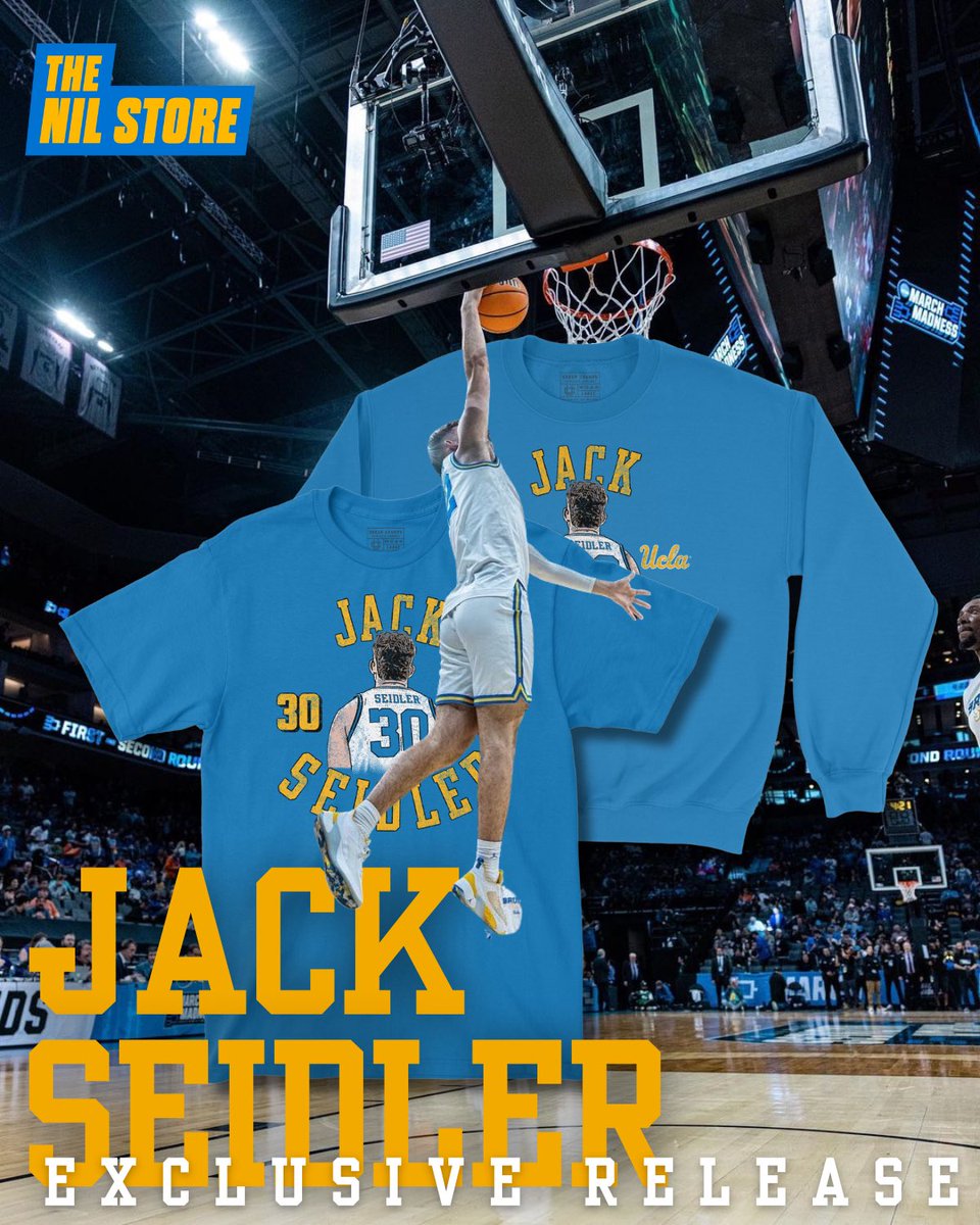 EXCLUSIVE RELEASE: Support Jack Seidler and ucla basketball with this dope merch ‼️ ucla.nil.store/collections/ja…