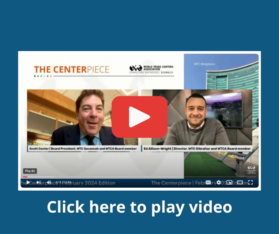 WTCA (@wtca) on Twitter photo We're pleased to introduce the February 2024 edition of The #WTCACenterpiece, a video newsletter hosted by #WTCA Board Members <a href="/scottcenter/">scott</a> (<a href="/WTCSav/">WTCSav</a>) & <a href="/EdAllisonWright/">Ed Allison-Wright</a> (<a href="/WTC_Gib/">WTC Gibraltar</a>). Check out the video looking back @ WTC business updates & achievements: bit.ly/3I78rFk. We're pleased to introduce the February 2024 edition of The #WTCACenterpiece, a video newsletter hosted by #WTCA Board Members <a href="/scottcenter/">scott</a> (<a href="/WTCSav/">WTCSav</a>) & <a href="/EdAllisonWright/">Ed Allison-Wright</a> (<a href="/WTC_Gib/">WTC Gibraltar</a>). Check out the video looking back @ WTC business updates & achievements: bit.ly/3I78rFk.