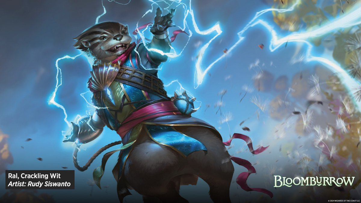 wizards_magic's tweet photo. Roy: "Joining them is a fan favorite character, but not in a form you might recognize." #MTGBloomburrow https://t.co/dRoOHtmFwQ