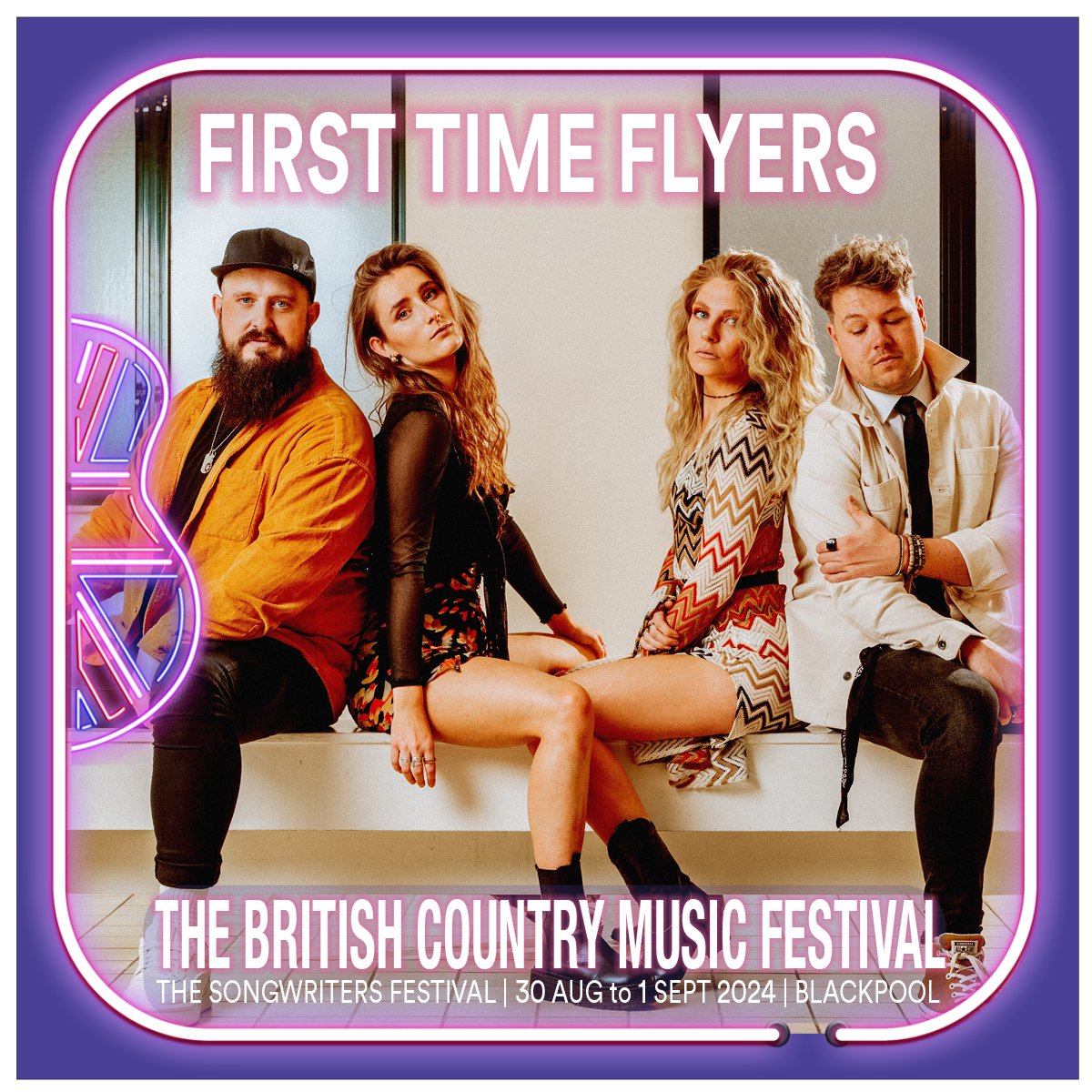 Best friends @vicki_manser @Thejakemorrell @poppyfardell and @TimProtteyJones make up the amazing band @firsttimeflyers and they will be joining the fifth birthday party of @TBCMF !