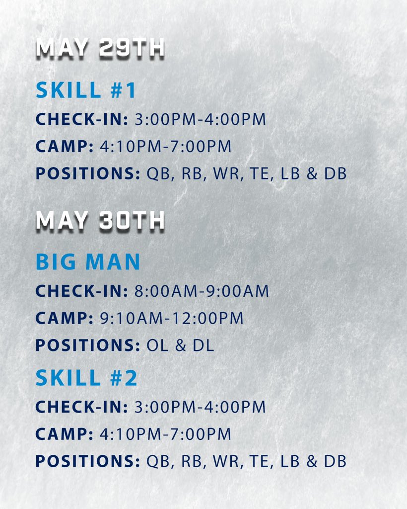 Berry Football’s Elite Camps are back! Come out and showcase your skills in front of our staff, as well as coaches from The Ivy League and The Patriot League! We hope to see you compete this summer! #BUILD #d3fb