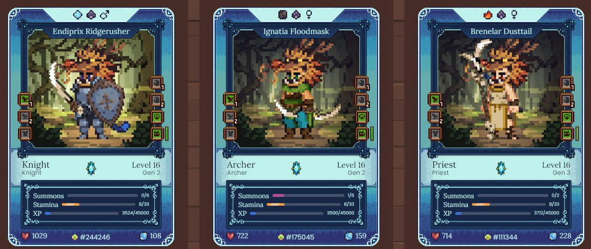 Still my favorite pure class crew, but now dragon tamers #DFK <a href="/DeFiKingdoms/">DeFi Kingdoms 🔺🌿</a>