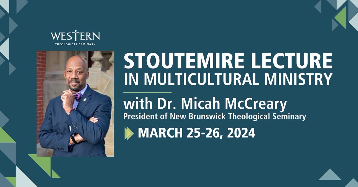 WTS is pleased to welcome Dr. Micah McCreary, President of New Brunswick Theological Seminary (<a href="/NBTS1784/">NewBrunswickSeminary</a>), as the speaker of the 2024 Stoutemire Lecture in Multicultural Ministry. Dr. McCreary will present on March 25 from 3-4:30 PM. Visit wtsem.info/stoutemire2024 to learn more.