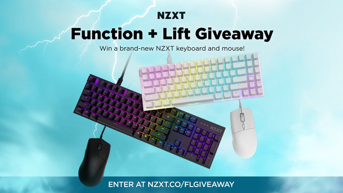 🎉 Win a FREE #NZXTFunction2 keyboard and #NZXTLift2 mouse! Retweet and click here to enter: nzxt.co/flgiveaway