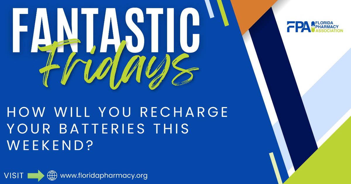 In the midst of all of the busyness, it is very easy to forget about watching out for number 1. Taking care of yourself is more important now than ever. 

So, what are you going to do to make sure your batteries are charged and you remain healthy? 

 #floridapharmacyassociation