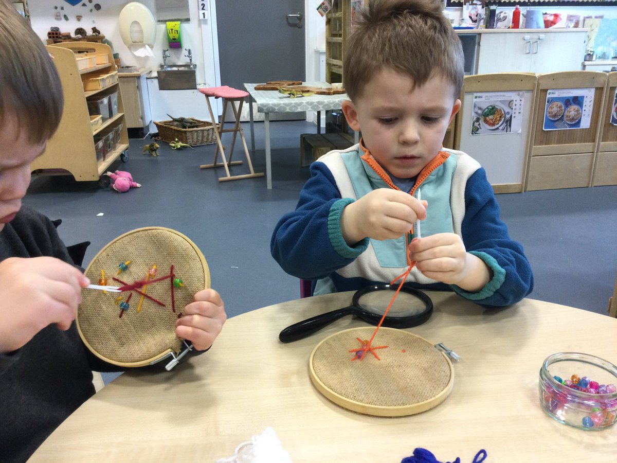Barassie_EYC's tweet photo. Busy morning at the sewing corner. Children engrossed as they developed their sewing skills. Lots of concentration.
#skillsforlife
#FroebelTrust https://t.co/SiirbgaXhV