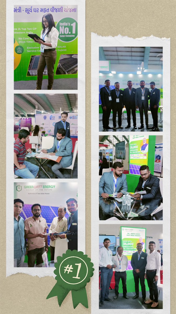Kewal_007's tweet photo. 🌿🔋 Green Watt Energy Powered by Tata Power Solar had an enlightening Day #1 at the Udyog 2024 Exhibition! Customers and exhibitors alike found the event highly informative, paving the way for a wonderful day ahead.#GreenWattEnergy #TataPowerSolar #Udyog2024🌞🌱 https://t.co/IyhTexkqub