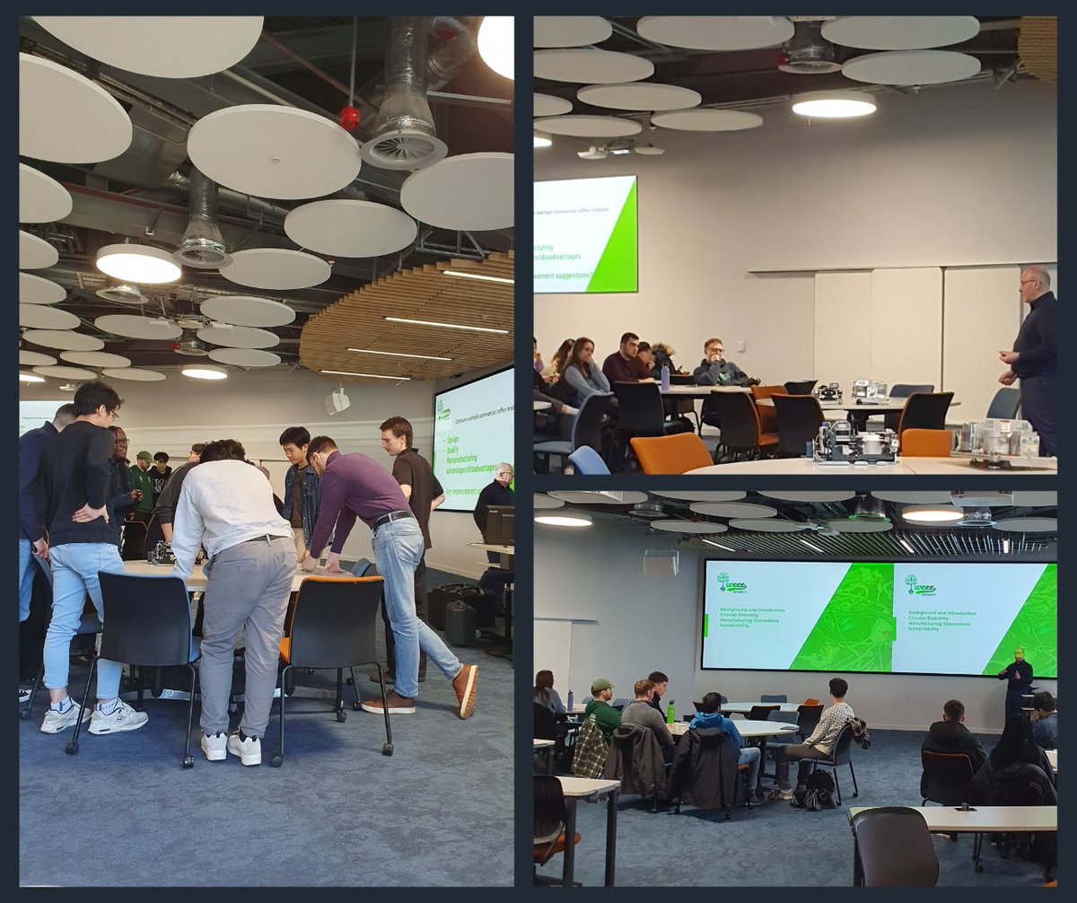 This week our Managing Director, Gerry Docherty, attended @UniversityofGlasgow to deliver a workshop to 40 Mechanical &amp; Sustainable Energy students on the role of circular economy in engineering🧑‍🏫 
#collaboration #education #circulareconomy #greenskills #netzero #sustainability